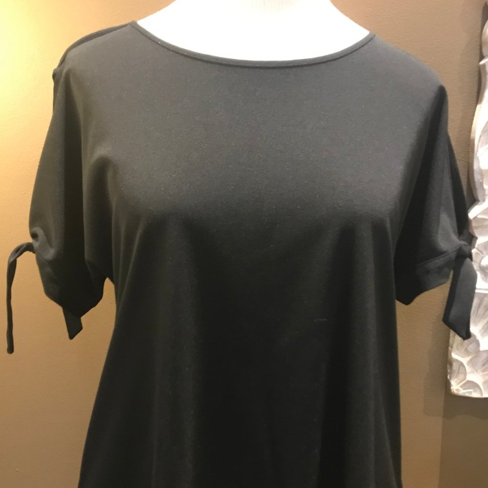 Ann Taylor Open Tie-Sleeve Detail Top